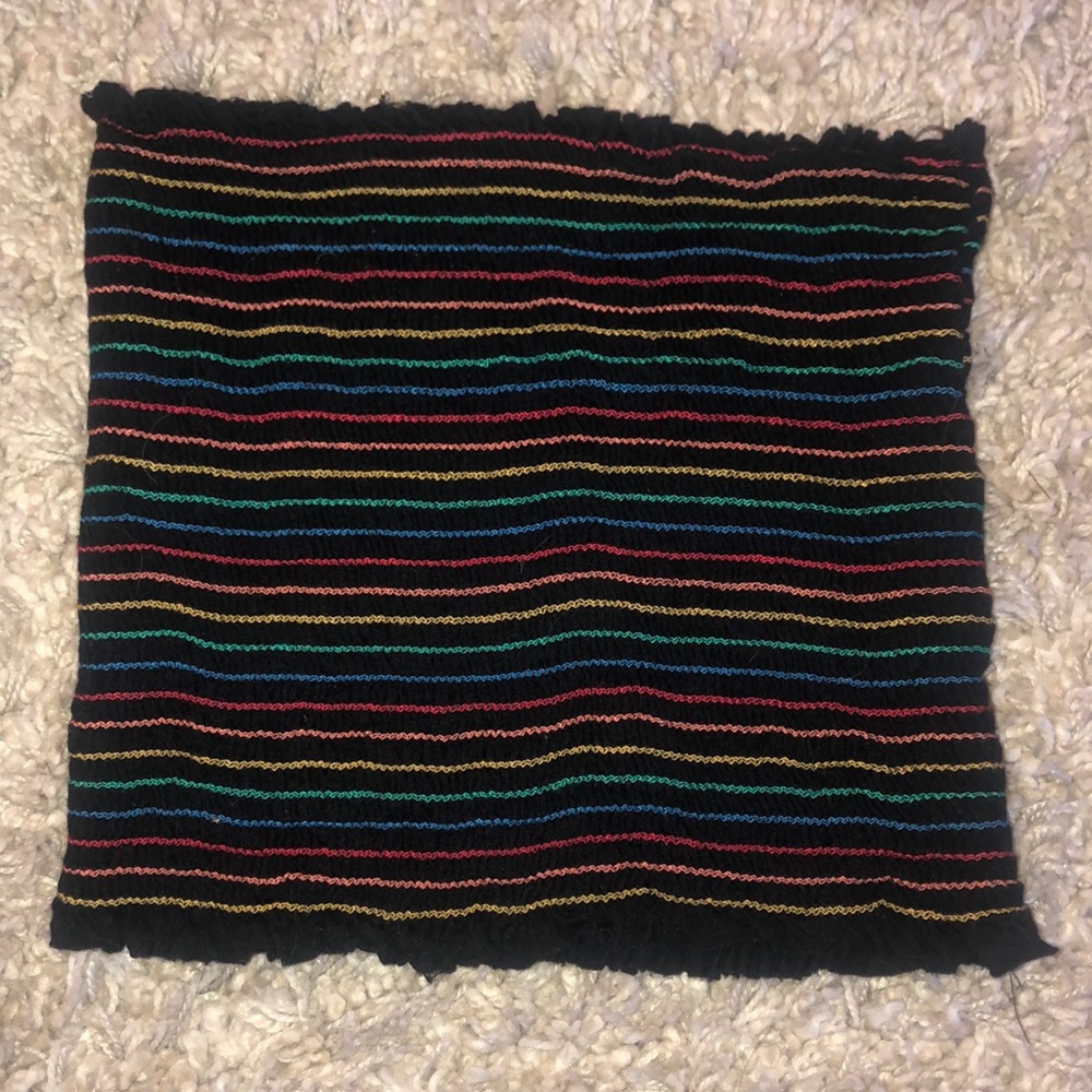 multicolored tube top
